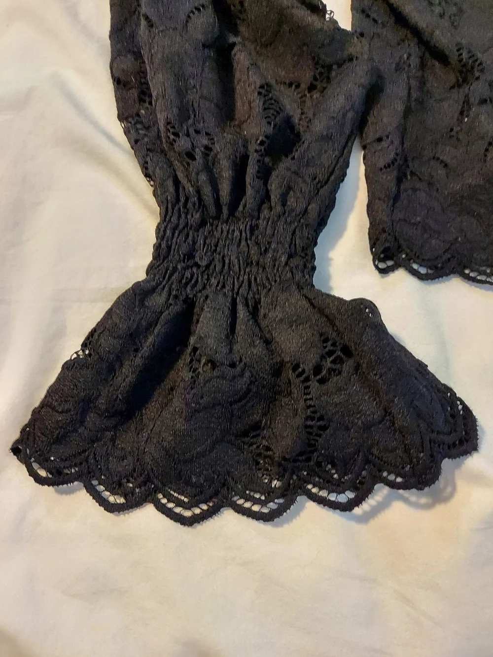 Free People Olivia Sheer Floral Lace Blouse